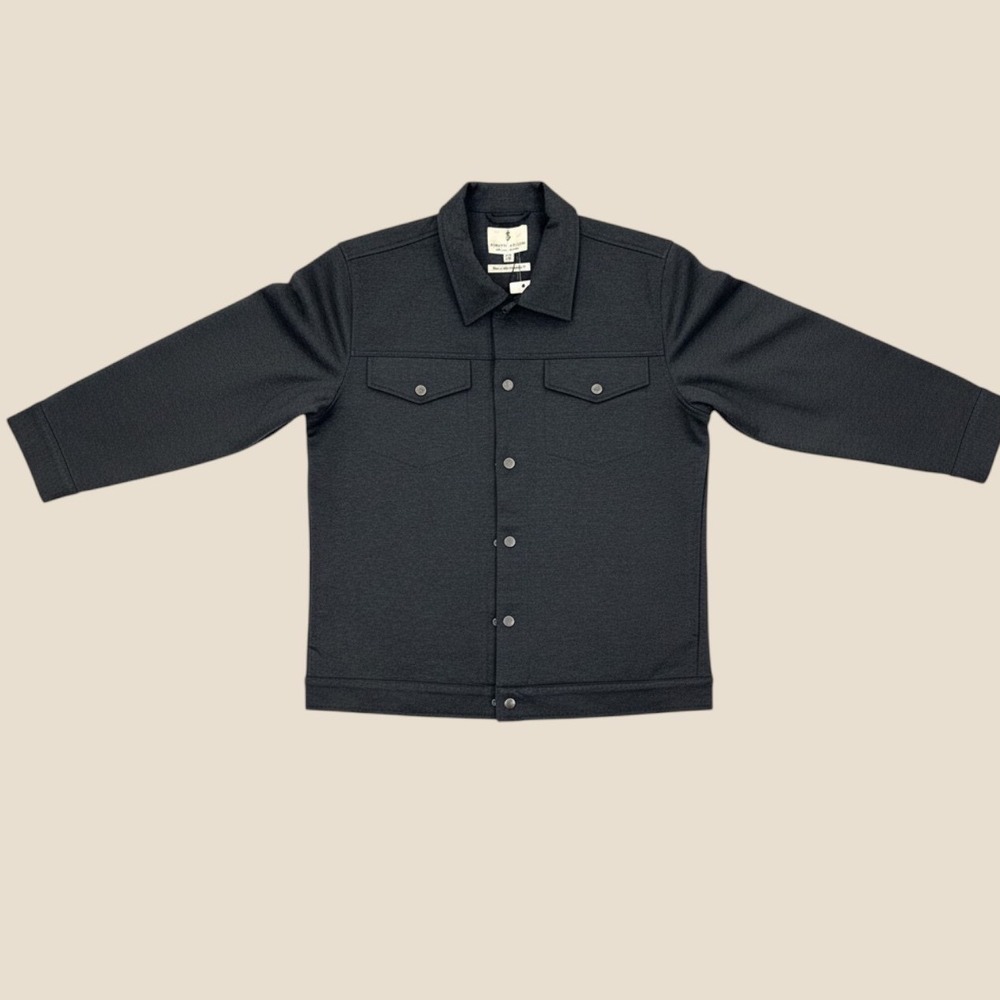 Scott James Men's Neoprene Softshell M Trucker Utility Shirt Jacket black NWT
